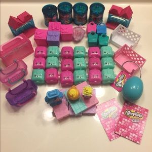 Shopkins empty containers and accessories Lot